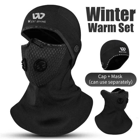 
                  
                    WEST BIKING Winter Thermal Balaclava For Cycling Ski Beanies Mask Sets Fleece Windproof Motorcycle MTB Helmet Cap Cycling Scarf
                  
                