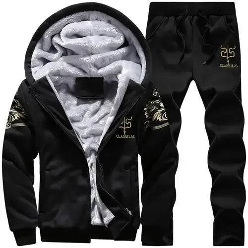 
                  
                    2024 New Winter Thick Men Sports Suit Tracksuit Hooded Sportswear Zipper Cardigan Hooded Woolen Trousers Pants Casual Men Set
                  
                