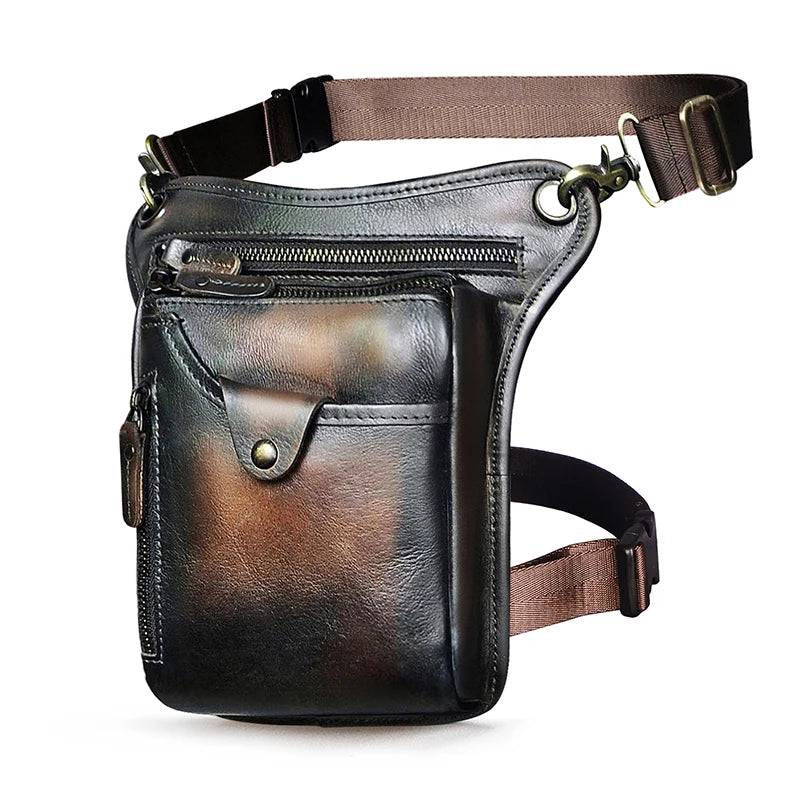 
                  
                    Thick Crazy Horse Leather Men Design Casual Coffee Classic Shoulder Sling Bag Fashion Travel Fanny Waist Belt Pack Leg Bag 211-5
                  
                