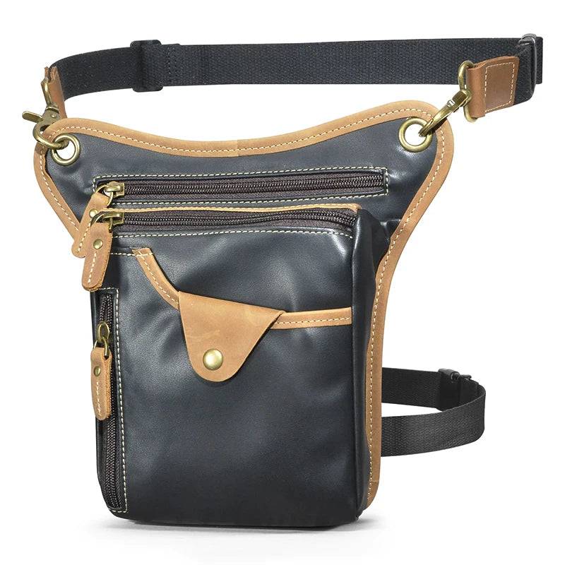 
                  
                    Thick Crazy Horse Leather Men Design Casual Coffee Classic Shoulder Sling Bag Fashion Travel Fanny Waist Belt Pack Leg Bag 211-5
                  
                