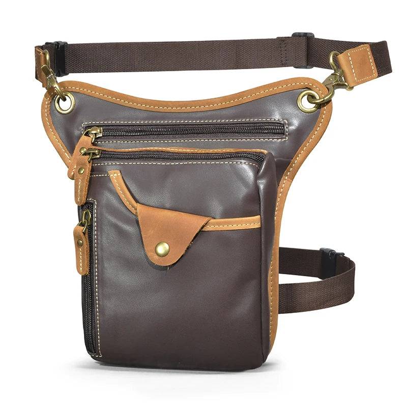 
                  
                    Thick Crazy Horse Leather Men Design Casual Coffee Classic Shoulder Sling Bag Fashion Travel Fanny Waist Belt Pack Leg Bag 211-5
                  
                