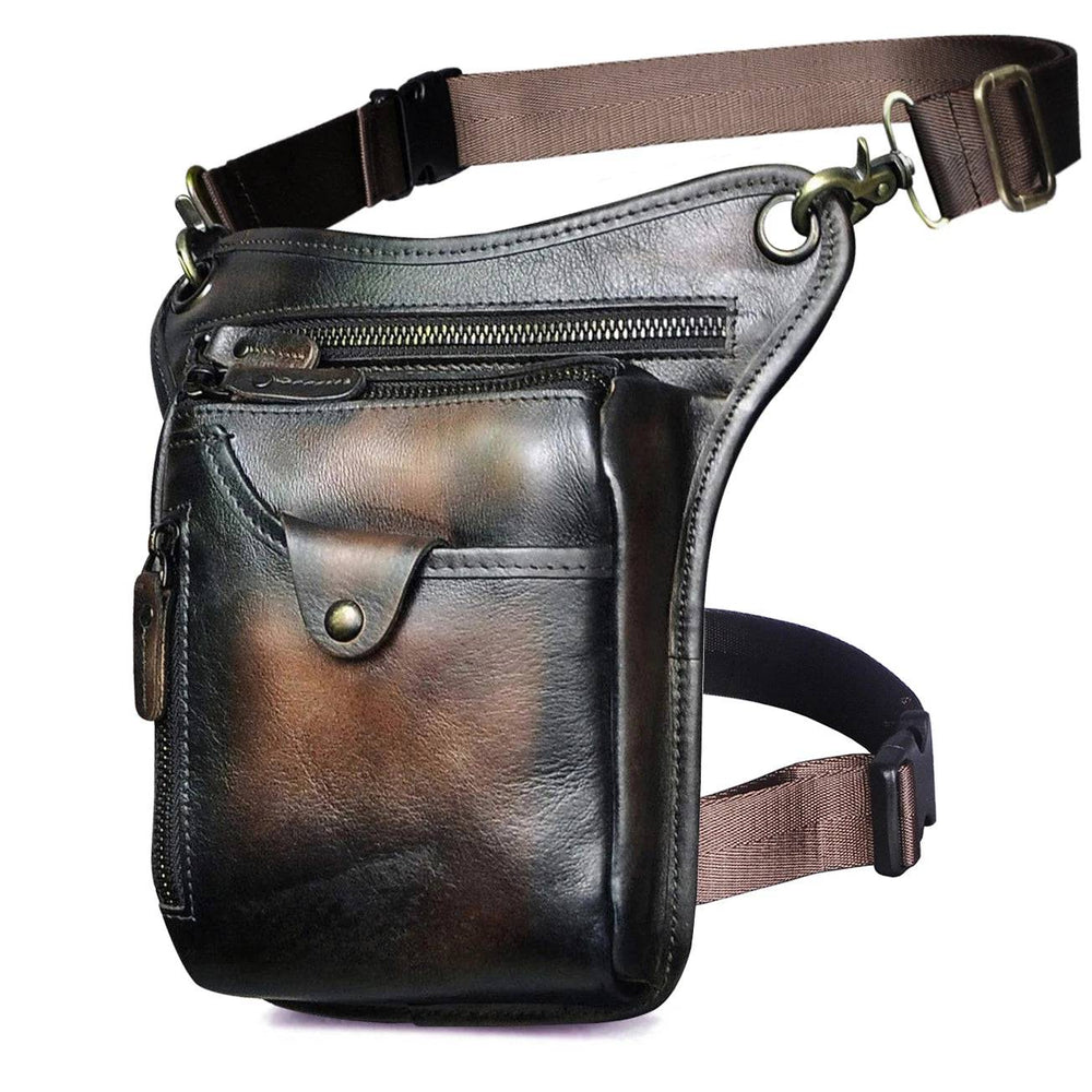 
                  
                    Thick Crazy Horse Leather Men Design Casual Coffee Classic Shoulder Sling Bag Fashion Travel Fanny Waist Belt Pack Leg Bag 211-5
                  
                