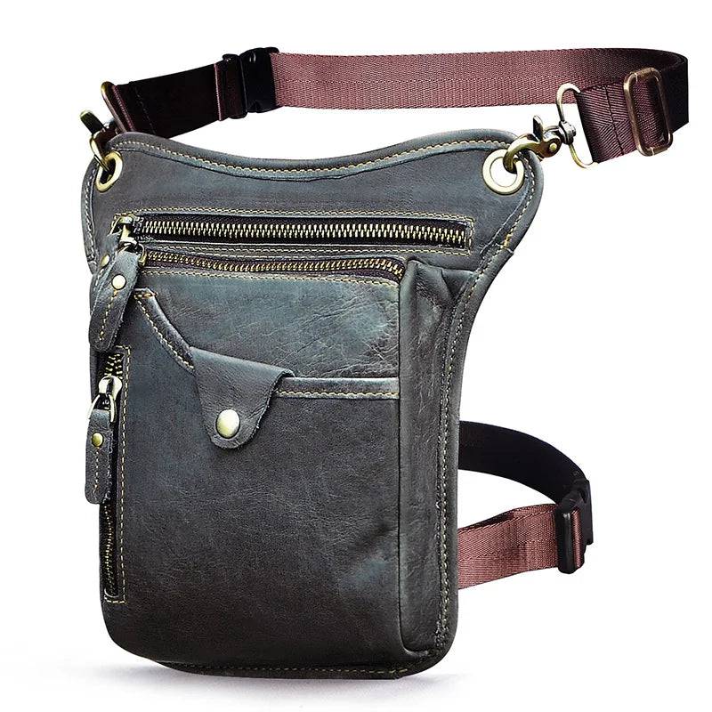 
                  
                    Thick Crazy Horse Leather Men Design Casual Coffee Classic Shoulder Sling Bag Fashion Travel Fanny Waist Belt Pack Leg Bag 211-5
                  
                