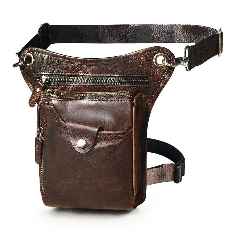 
                  
                    Thick Crazy Horse Leather Men Design Casual Coffee Classic Shoulder Sling Bag Fashion Travel Fanny Waist Belt Pack Leg Bag 211-5
                  
                