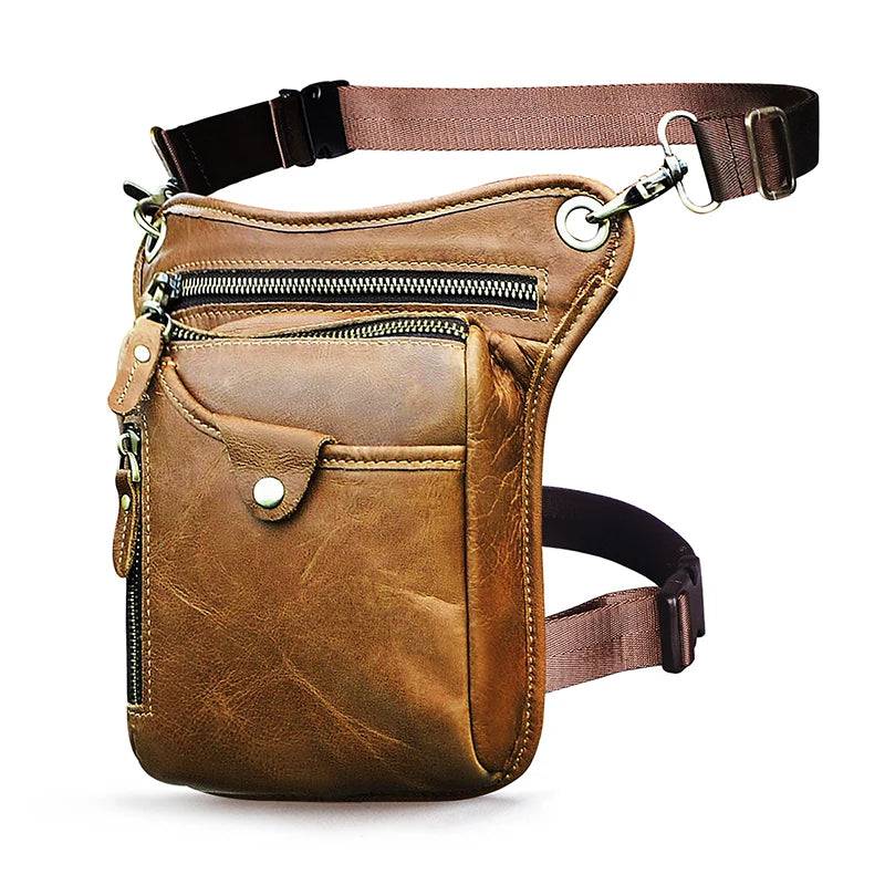 
                  
                    Thick Crazy Horse Leather Men Design Casual Coffee Classic Shoulder Sling Bag Fashion Travel Fanny Waist Belt Pack Leg Bag 211-5
                  
                