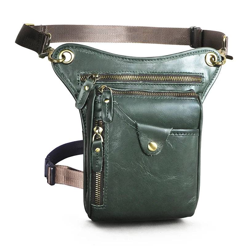 
                  
                    Thick Crazy Horse Leather Men Design Casual Coffee Classic Shoulder Sling Bag Fashion Travel Fanny Waist Belt Pack Leg Bag 211-5
                  
                