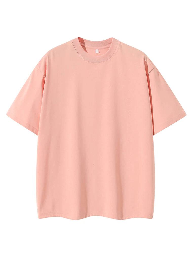 
                  
                    260G Heavy Cotton Summer T Shirt Men Korean Fashion Short Sleeve Loose Basic T-shirts Solid Tops Oversized Tee Unisex
                  
                