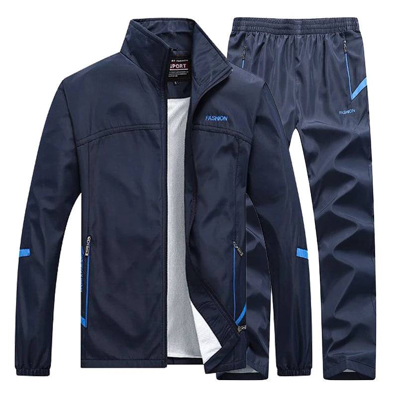 
                  
                    Men's Sportswear Sets Spring Autumn 2 Piece Tracksuit Sports Suit Jacket+Pant Sweatsuit Male Outdoor Train Clothing Asian Size
                  
                