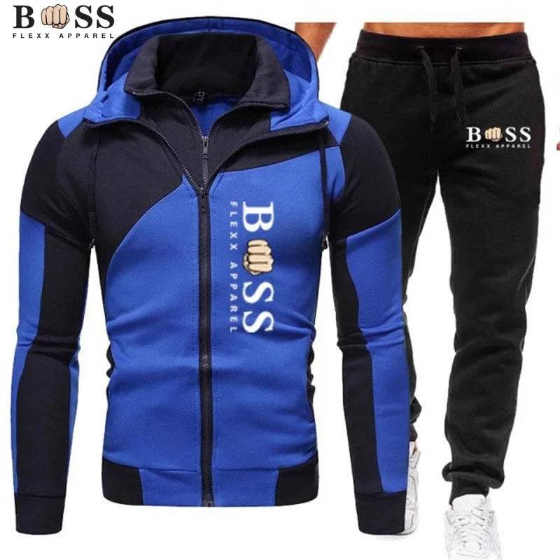 
                  
                    Men's Tracksuit Casual Jogging Suit Outdoor Set Zipper Hoodies + Black Sweatpant 2pcs Spring Fashion New Streetwear S-3XL
                  
                