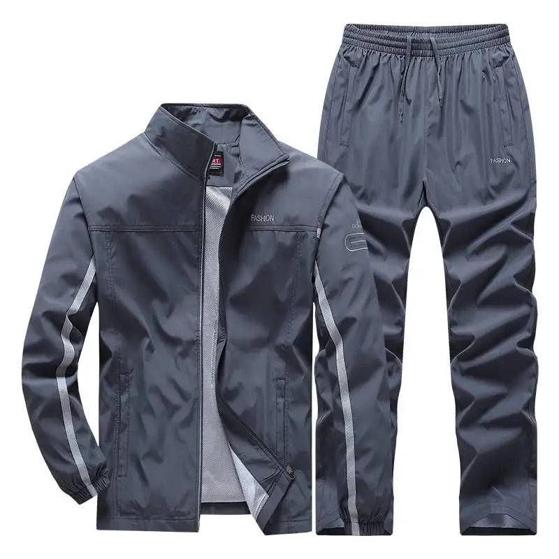 
                  
                    Men Tracksuit New Spring Autumn Sportswear Set Sports Suit Casual Sweatsuit Jacket+Pants Male Jogging Clothing Asian Size L-5XL
                  
                