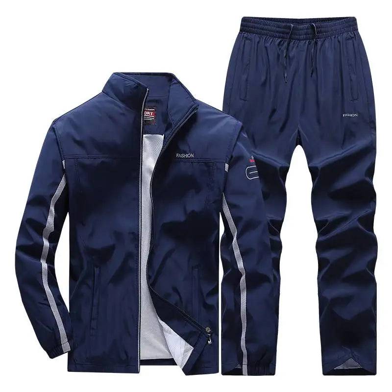 
                  
                    Men Tracksuit New Spring Autumn Sportswear Set Sports Suit Casual Sweatsuit Jacket+Pants Male Jogging Clothing Asian Size L-5XL
                  
                