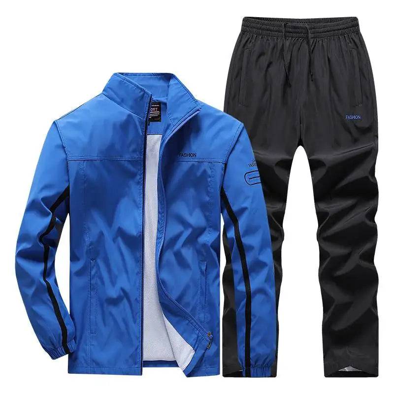 
                  
                    Men Tracksuit New Spring Autumn Sportswear Set Sports Suit Casual Sweatsuit Jacket+Pants Male Jogging Clothing Asian Size L-5XL
                  
                