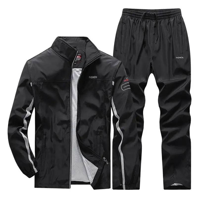 
                  
                    Men Tracksuit New Spring Autumn Sportswear Set Sports Suit Casual Sweatsuit Jacket+Pants Male Jogging Clothing Asian Size L-5XL
                  
                