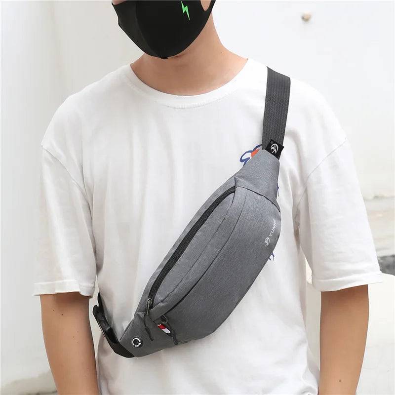 
                  
                    New Men Male Waist Bag Pack Grey Casual Functional Belt Bag Large Belt Pouch Phone Money Belt Bag Fanny Travel Hip
                  
                