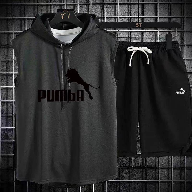 
                  
                    Brand  Summer Men's Two Piece Set CasualT-Shirt and Shorts Set Mens Sports Suit Fashion Short Sleeve Tracksuit Hooded T-shirt
                  
                