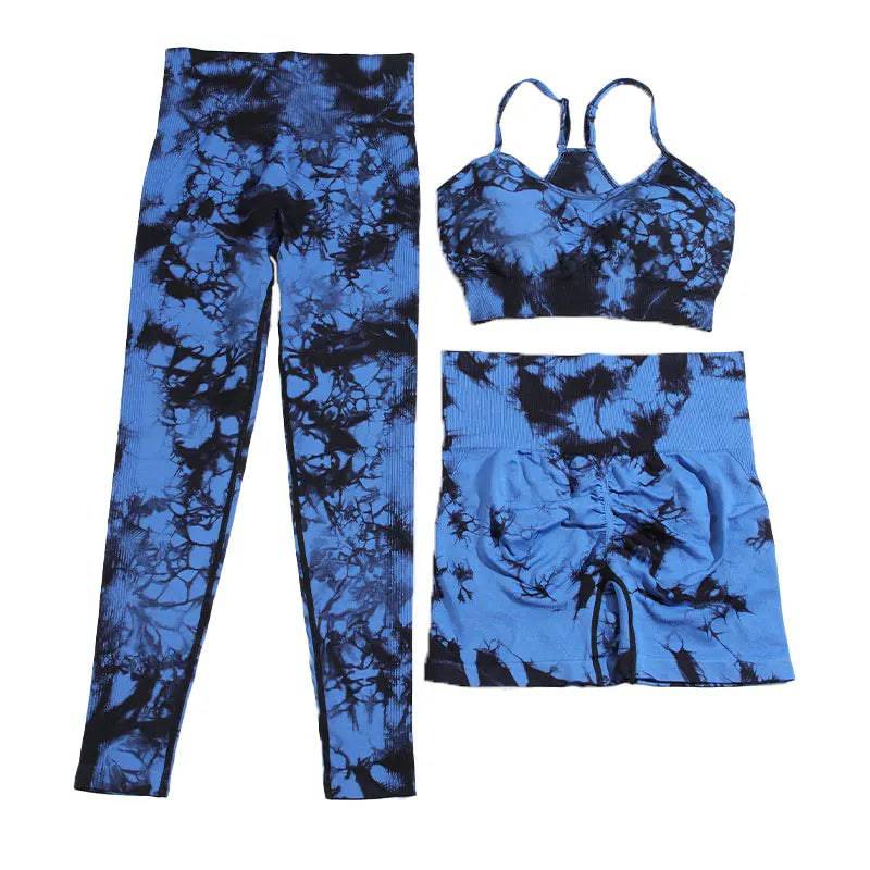 
                  
                    CHRLEISURE Sports Suit for Women Tie Dye Yoga Set 2/3PCS Seamless Fitness Outfit Athletic Bra with Workout Legging Gym Tracksuit
                  
                