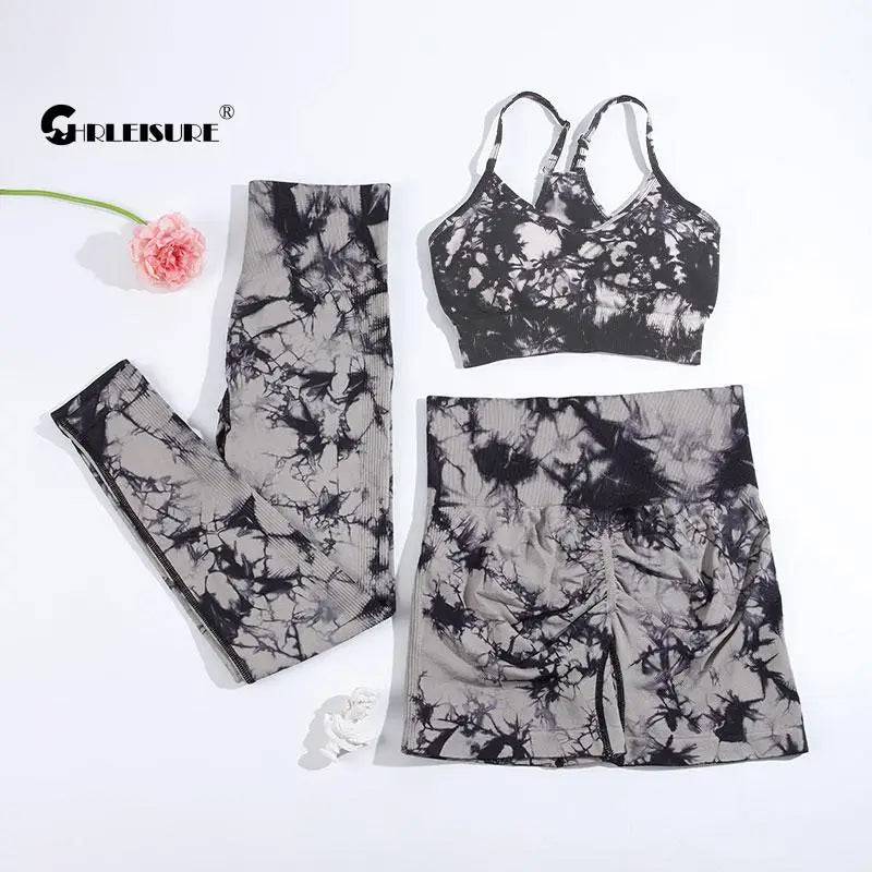 
                  
                    CHRLEISURE Sports Suit for Women Tie Dye Yoga Set 2/3PCS Seamless Fitness Outfit Athletic Bra with Workout Legging Gym Tracksuit
                  
                