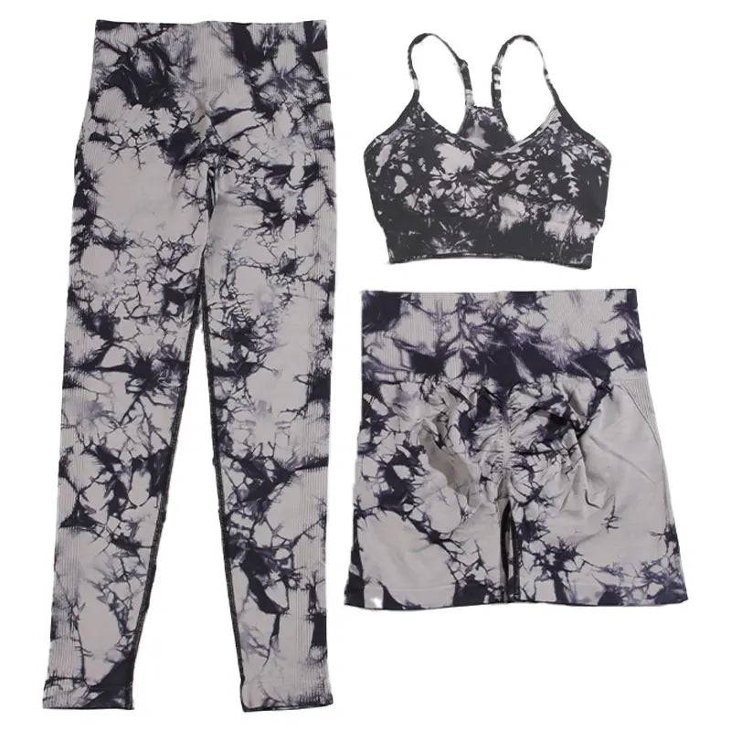 
                  
                    CHRLEISURE Sports Suit for Women Tie Dye Yoga Set 2/3PCS Seamless Fitness Outfit Athletic Bra with Workout Legging Gym Tracksuit
                  
                