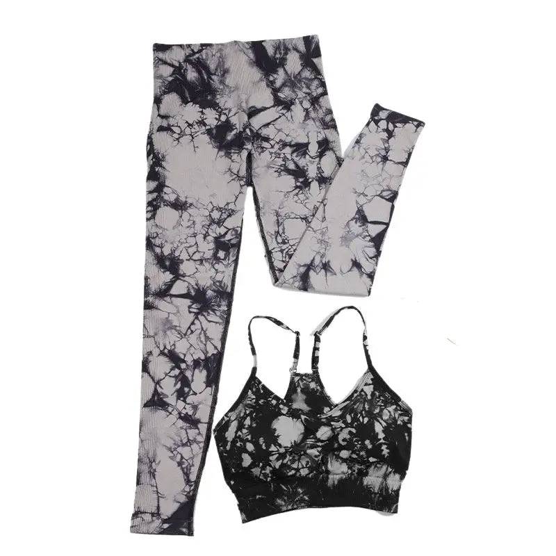 
                  
                    CHRLEISURE Sports Suit for Women Tie Dye Yoga Set 2/3PCS Seamless Fitness Outfit Athletic Bra with Workout Legging Gym Tracksuit
                  
                