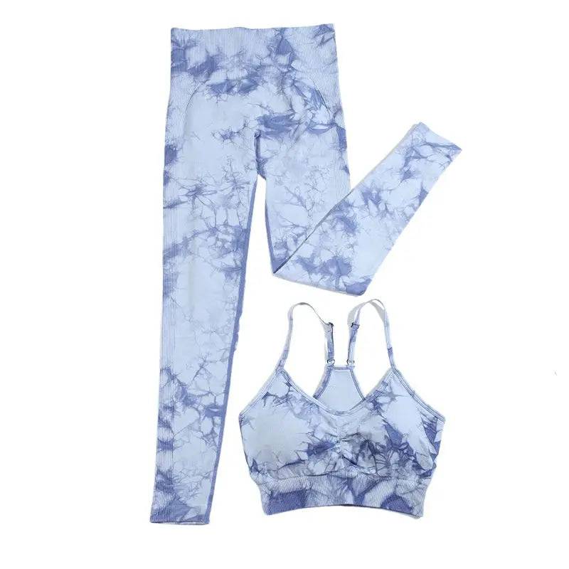 
                  
                    CHRLEISURE Sports Suit for Women Tie Dye Yoga Set 2/3PCS Seamless Fitness Outfit Athletic Bra with Workout Legging Gym Tracksuit
                  
                