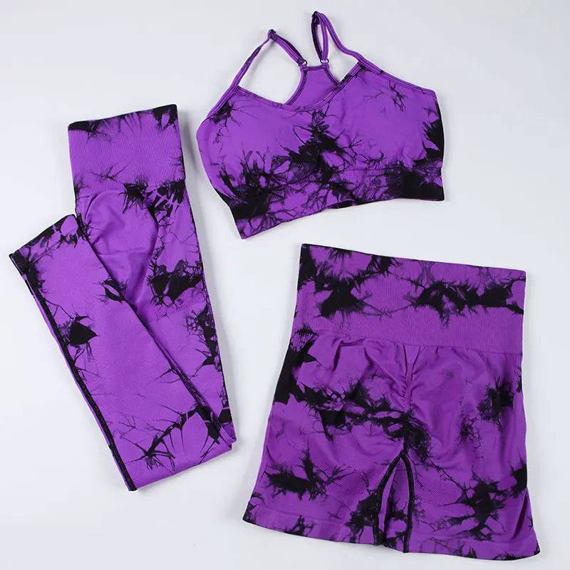 
                  
                    CHRLEISURE Sports Suit for Women Tie Dye Yoga Set 2/3PCS Seamless Fitness Outfit Athletic Bra with Workout Legging Gym Tracksuit
                  
                