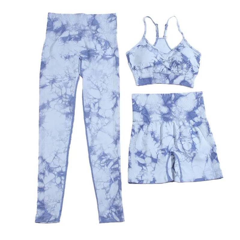 
                  
                    CHRLEISURE Sports Suit for Women Tie Dye Yoga Set 2/3PCS Seamless Fitness Outfit Athletic Bra with Workout Legging Gym Tracksuit
                  
                