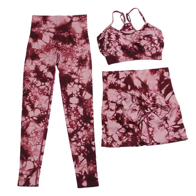 
                  
                    CHRLEISURE Sports Suit for Women Tie Dye Yoga Set 2/3PCS Seamless Fitness Outfit Athletic Bra with Workout Legging Gym Tracksuit
                  
                