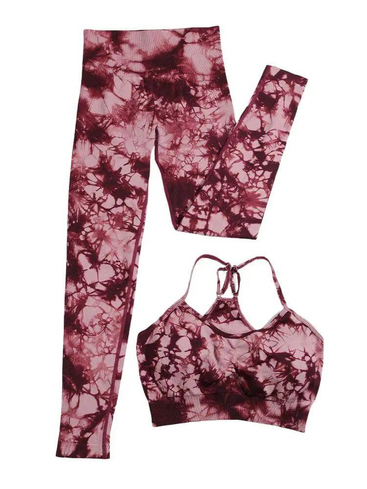 
                  
                    CHRLEISURE Sports Suit for Women Tie Dye Yoga Set 2/3PCS Seamless Fitness Outfit Athletic Bra with Workout Legging Gym Tracksuit
                  
                