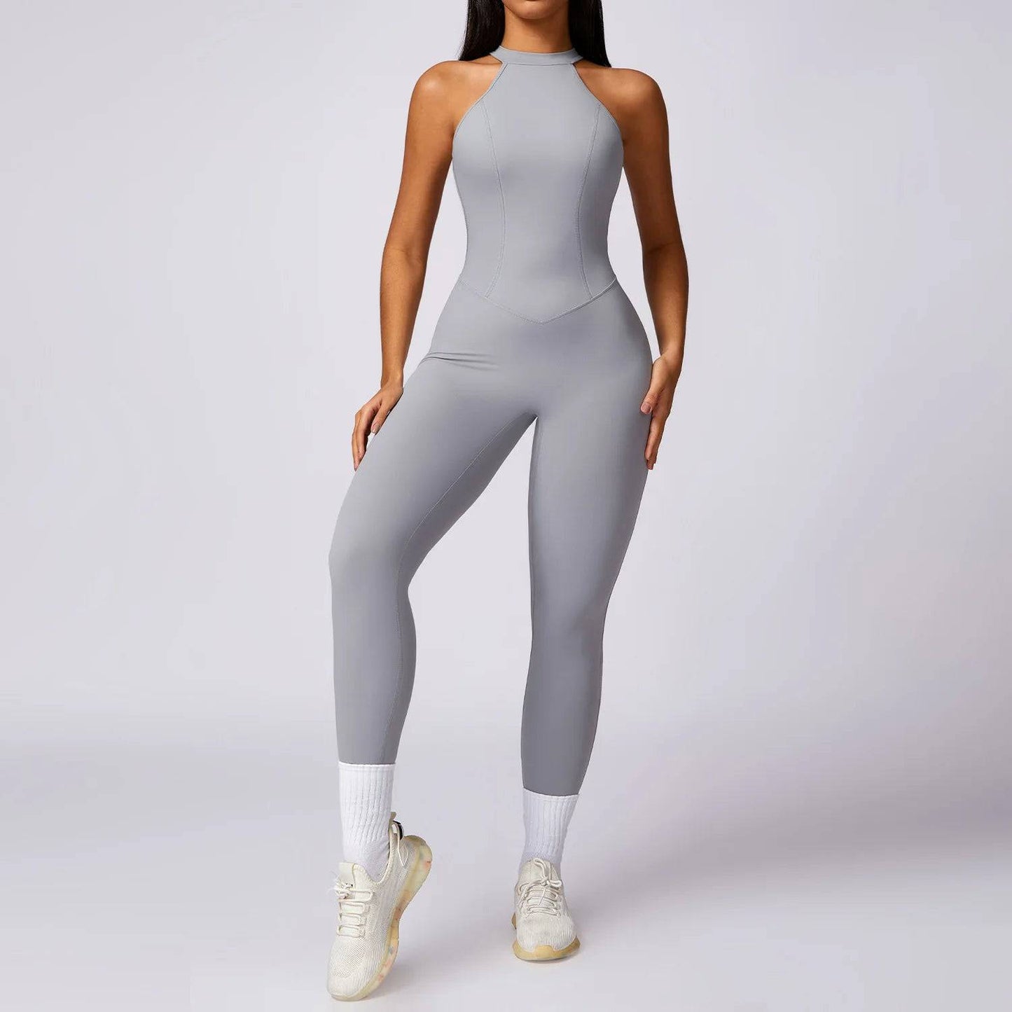 
                  
                    Gym Jumpsuit Women Set Training Yoga Suit Sportswear Sports Jumpsuit Fitness Rompers Workout Clothes Sexy Scrunch Butt Bodysuits
                  
                