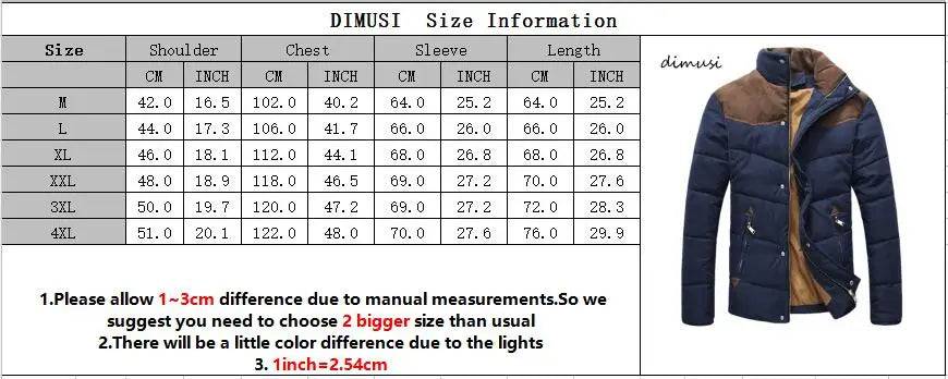 
                  
                    DIMUSI Winter Jacket Men Warm Casual Parkas Cotton Stand Collar Winter Coats Male Padded Overcoat Outerwear Clothing 4XL
                  
                