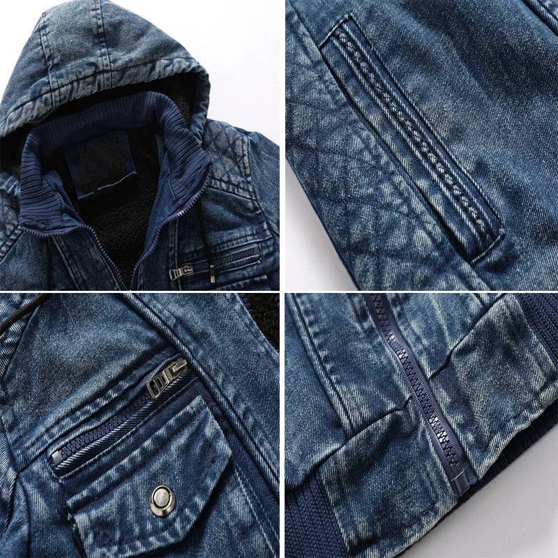 
                  
                    DIMUSI Men’s Denim Jacket Trendy Fashion Male Denim Jean Hoodies Casual Male Fleece Warm Windbreaker Cowboy Coats Mens Clothing
                  
                