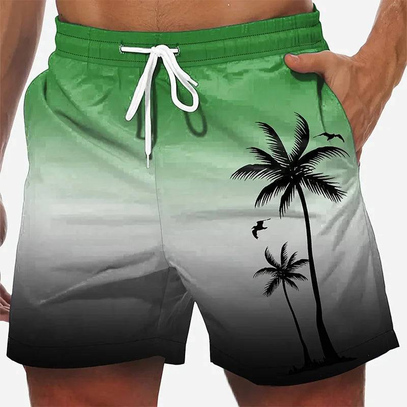 
                  
                    New Summer Harajuku 3D Cocoanut Trees Printing Beach Shorts Palm Tree Graphic Board Shorts For Men Hawaiian Cool Swimming Trunks
                  
                