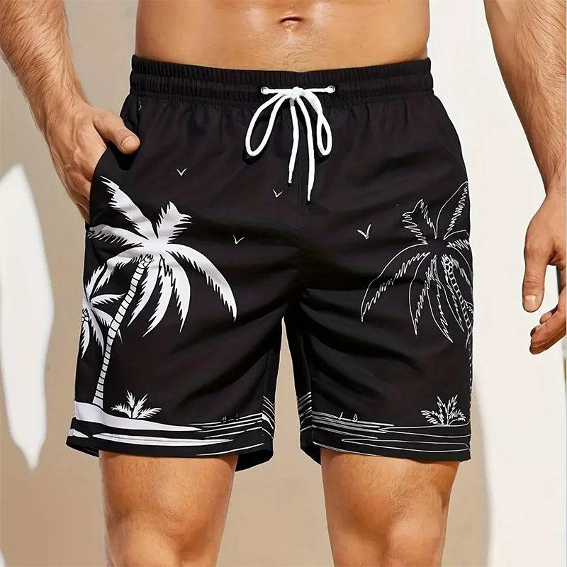 
                  
                    New Summer Harajuku 3D Cocoanut Trees Printing Beach Shorts Palm Tree Graphic Board Shorts For Men Hawaiian Cool Swimming Trunks
                  
                