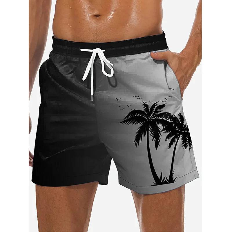 
                  
                    New Summer Harajuku 3D Cocoanut Trees Printing Beach Shorts Palm Tree Graphic Board Shorts For Men Hawaiian Cool Swimming Trunks
                  
                