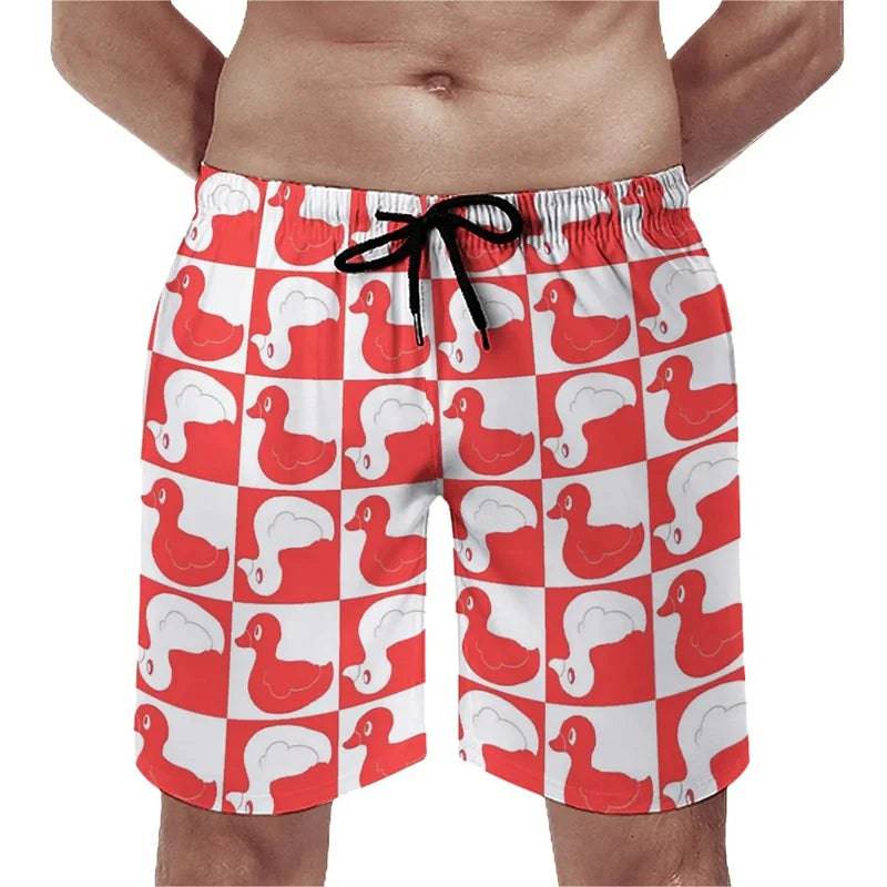 
                  
                    Summer New 3D Printed Cute Animal Yellow Duck Beach Shorts For Men Kid Funny Streetwear Swimming Trunks Fashion Cool Short Pants
                  
                