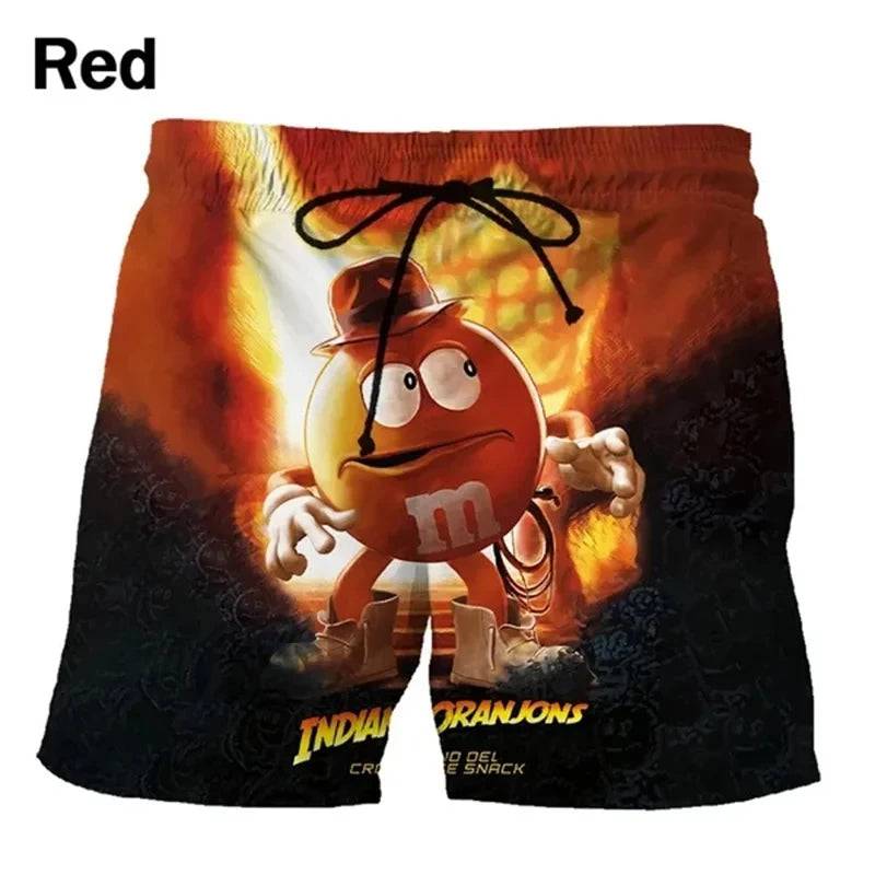 
                  
                    Funny M&M's Chocolate Bean Beach Shorts Men 3D Printing M&M Board Shorts Swimsuit Summer Quick Drying Shorts Sport Shorts
                  
                