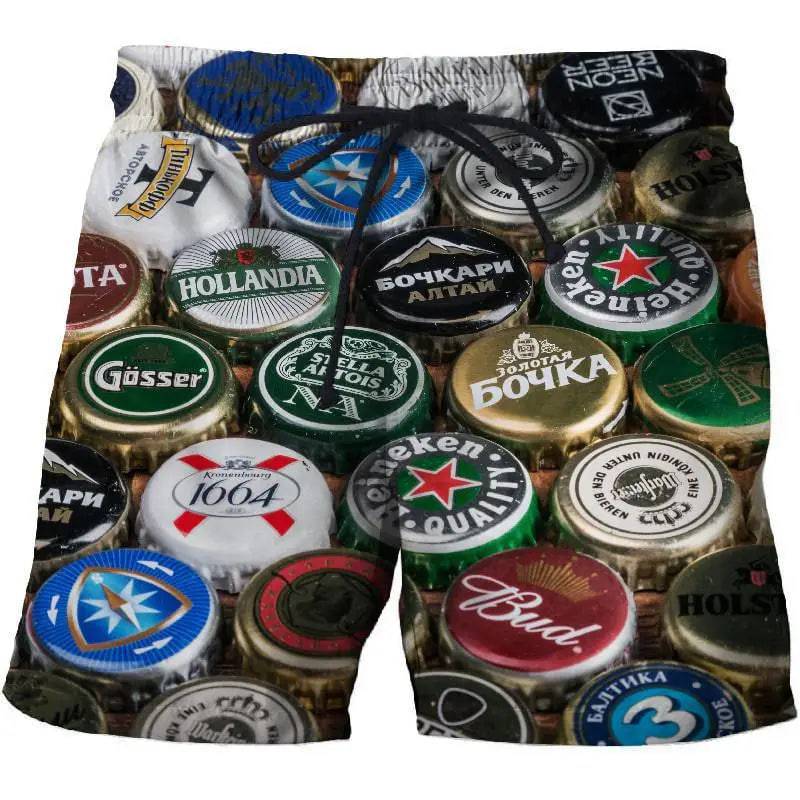 
                  
                    Beer Graphic Shorts Pants Casual Men 3D Printed Beach Shorts Summer Surf Swim Trunks Hawaii Vacation Swimsuit Ice Shorts
                  
                