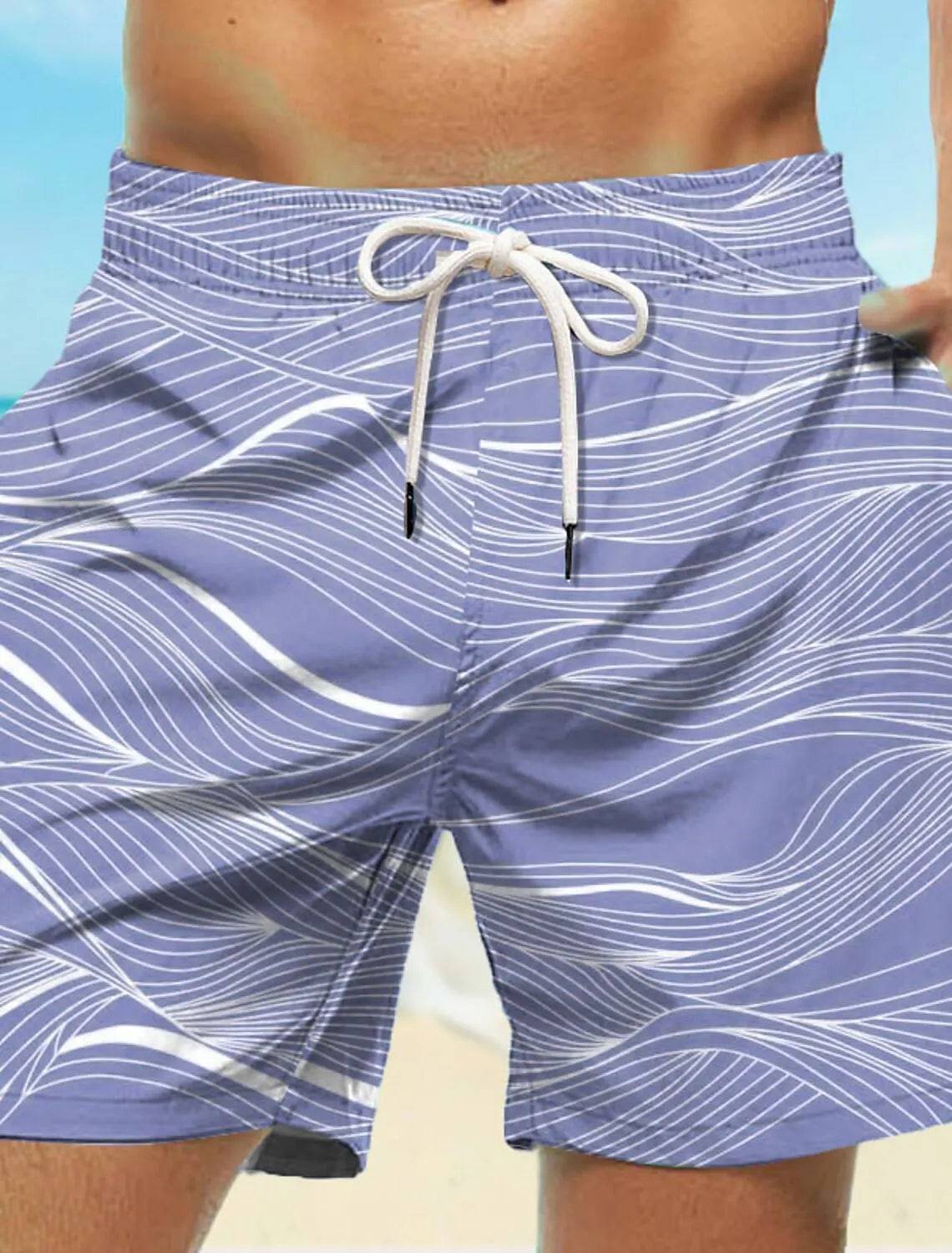 
                  
                    New Men's Board Short Swim Shorts Swim Trunks Drawstring Waves Graphic Prints Quick Drying Casual Holiday Hawaiian Shorts
                  
                