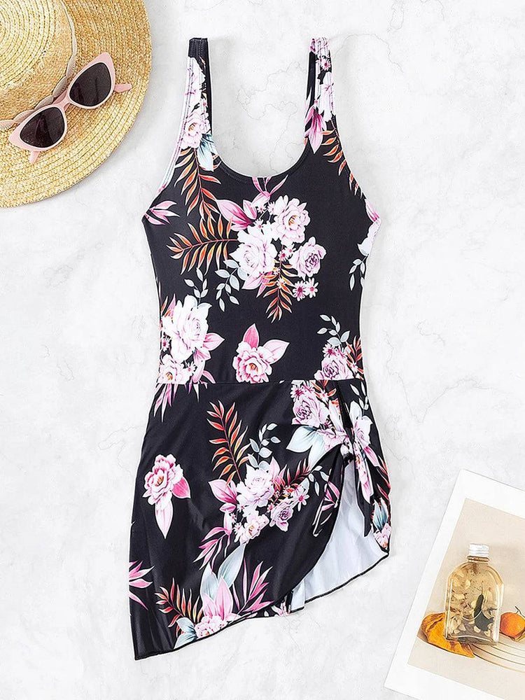 
                  
                    2024 One Piece String Short Dress Swimsuit Women Swimwear Female Monokini Bathers Bathing Swimming Swim Suit Beachwear
                  
                