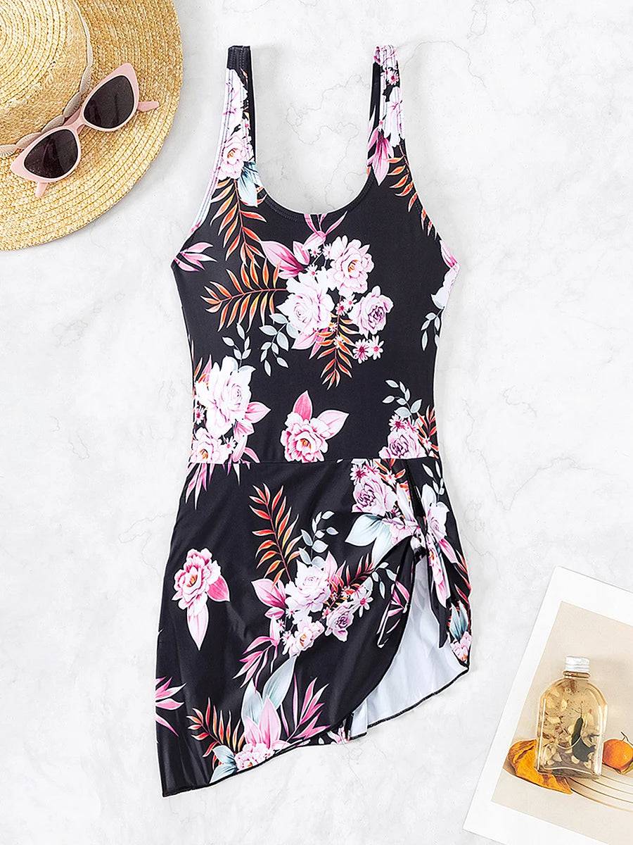 
                  
                    2024 One Piece String Short Dress Swimsuit Women Swimwear Female Monokini Bathers Bathing Swimming Swim Suit Beachwear
                  
                