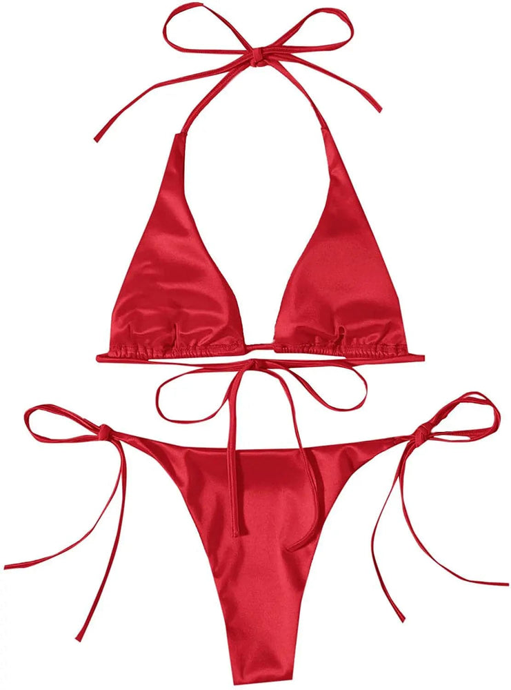 
                  
                    Swimwear Thong Bikini Set Sexy New Gold Swimsuits Woman Sexy Bathing Suits Bikinis Triangle Bandage Female Beachwear
                  
                