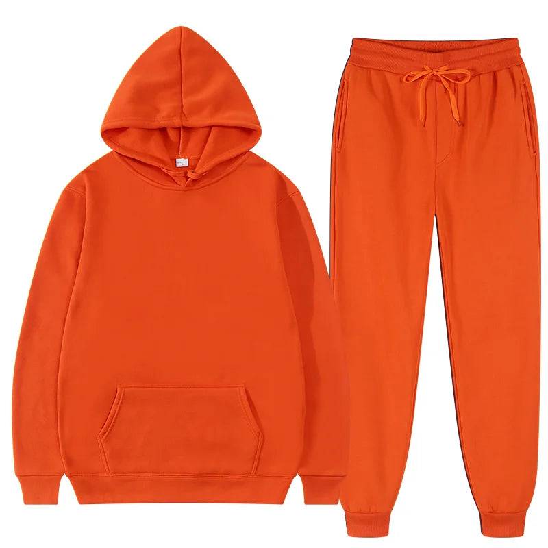 
                  
                    2022 Autumn And Winter Fashion Brand Men Tracksuit New Men's Hoodies + Sweatpants Two Piece Suit Hooded Casual Sets Male Clothes
                  
                