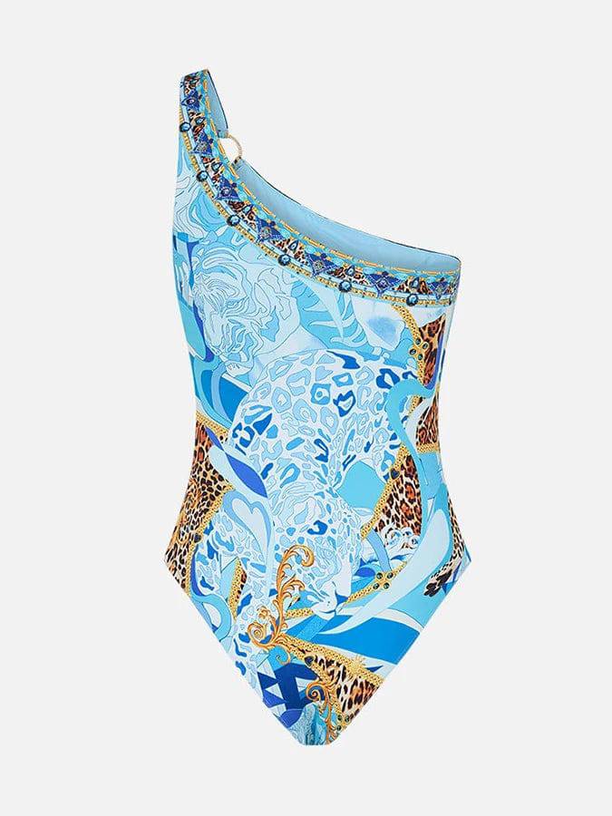 
                  
                    Women's Seaside Wave Blue Leopard Print One Piece Bikini Slim Fit Swimsuit with Trunks Fashion Design Fresh Design 2024
                  
                