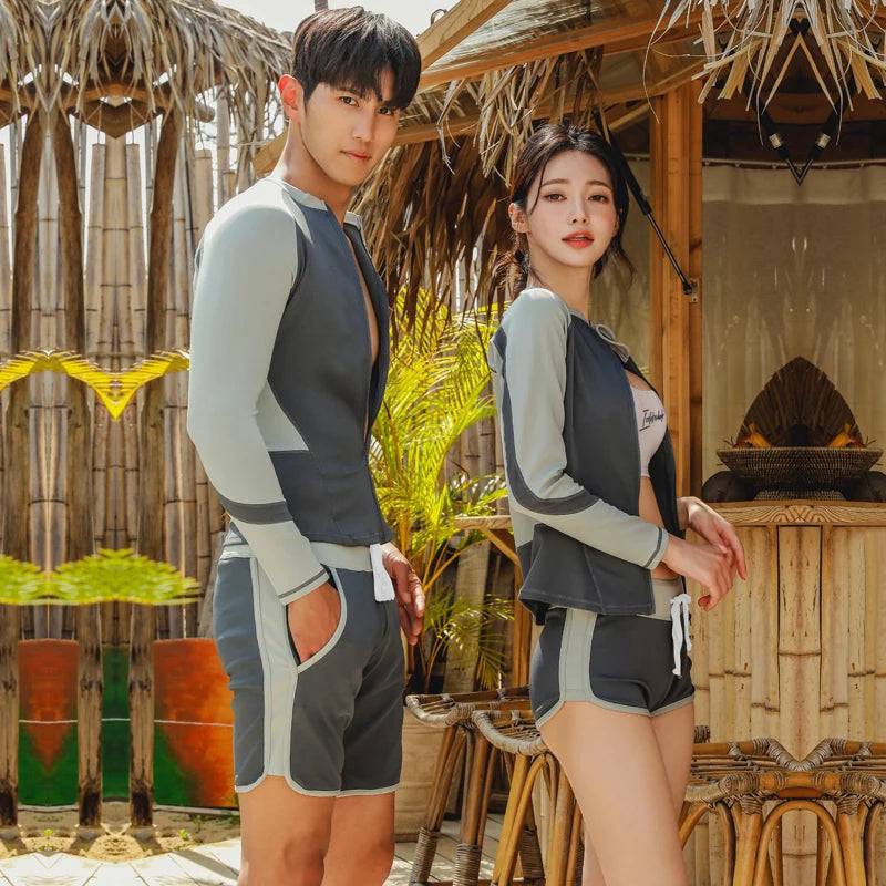 
                  
                    Rash Guards Couples 2024 Patchwork Long Sleeve Multi Pieces Swimsuit Swimwear Bathing Suits Surfing Long Pant Women Men Boy Girl
                  
                