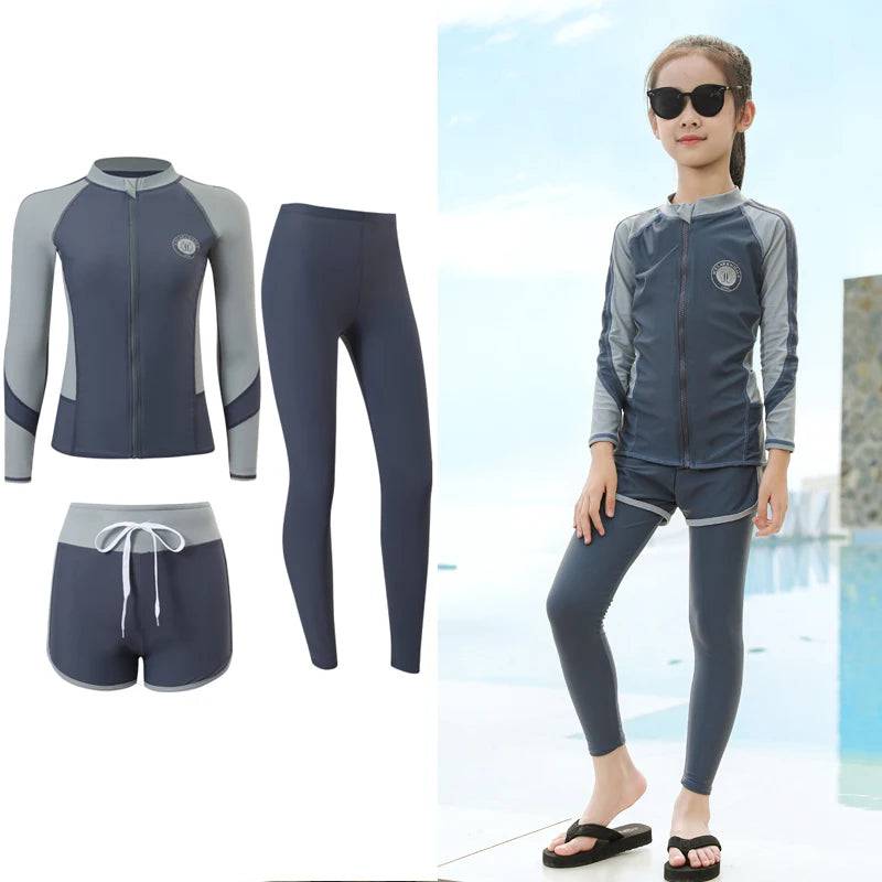 
                  
                    Rash Guards Couples 2024 Patchwork Long Sleeve Multi Pieces Swimsuit Swimwear Bathing Suits Surfing Long Pant Women Men Boy Girl
                  
                