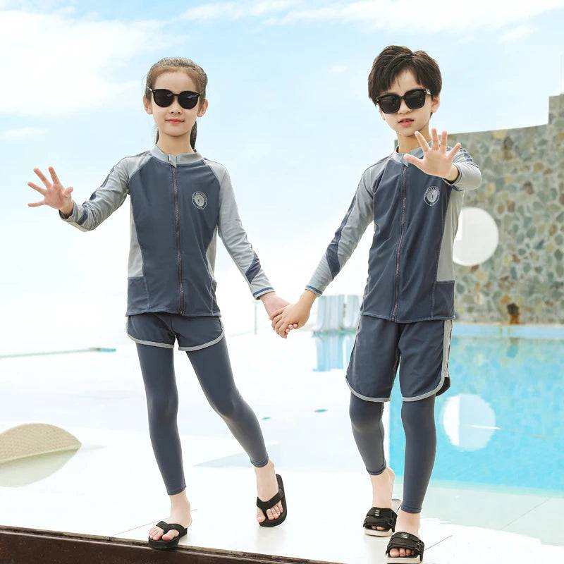 
                  
                    Rash Guards Couples 2024 Patchwork Long Sleeve Multi Pieces Swimsuit Swimwear Bathing Suits Surfing Long Pant Women Men Boy Girl
                  
                