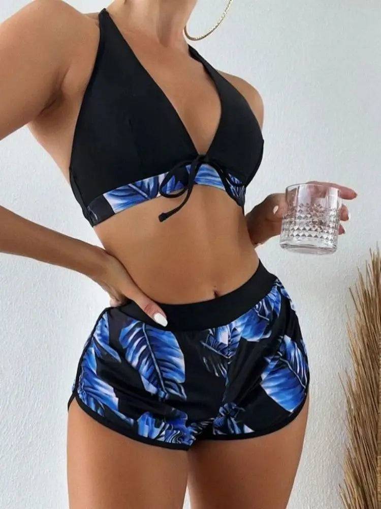 
                  
                    3 Pieces Bikinis Set Women Push-up Bandeau Low Waist Swimsuit Beachwear Bathing Suit 2024 Beach Wear Brazilian Biquinis
                  
                