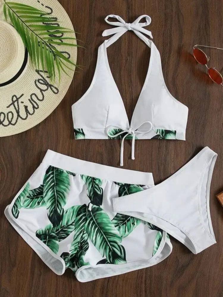 
                  
                    3 Pieces Bikinis Set Women Push-up Bandeau Low Waist Swimsuit Beachwear Bathing Suit 2024 Beach Wear Brazilian Biquinis
                  
                