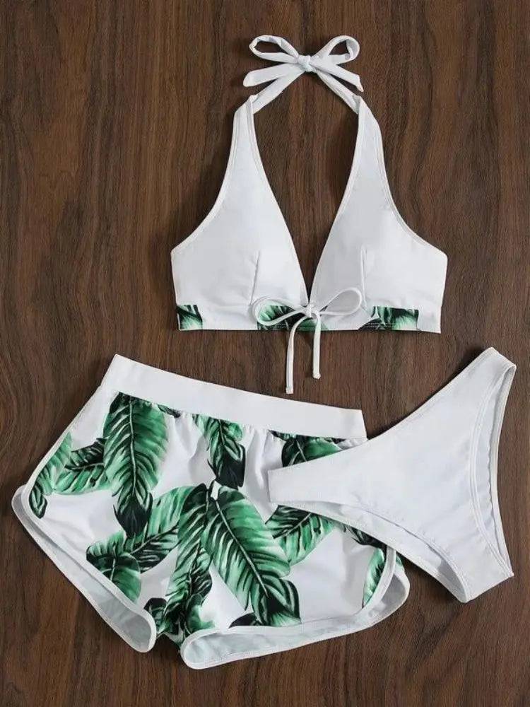 
                  
                    3 Pieces Bikinis Set Women Push-up Bandeau Low Waist Swimsuit Beachwear Bathing Suit 2024 Beach Wear Brazilian Biquinis
                  
                