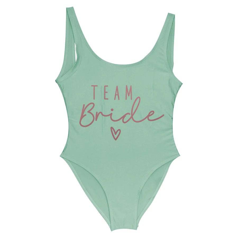 
                  
                    S-3XL Gold Print Team Bride One-Piece Swimsuit Squad Women Swimwear Bachelorette Party Swimsuit Summer Beatchwear Bathing Suit
                  
                